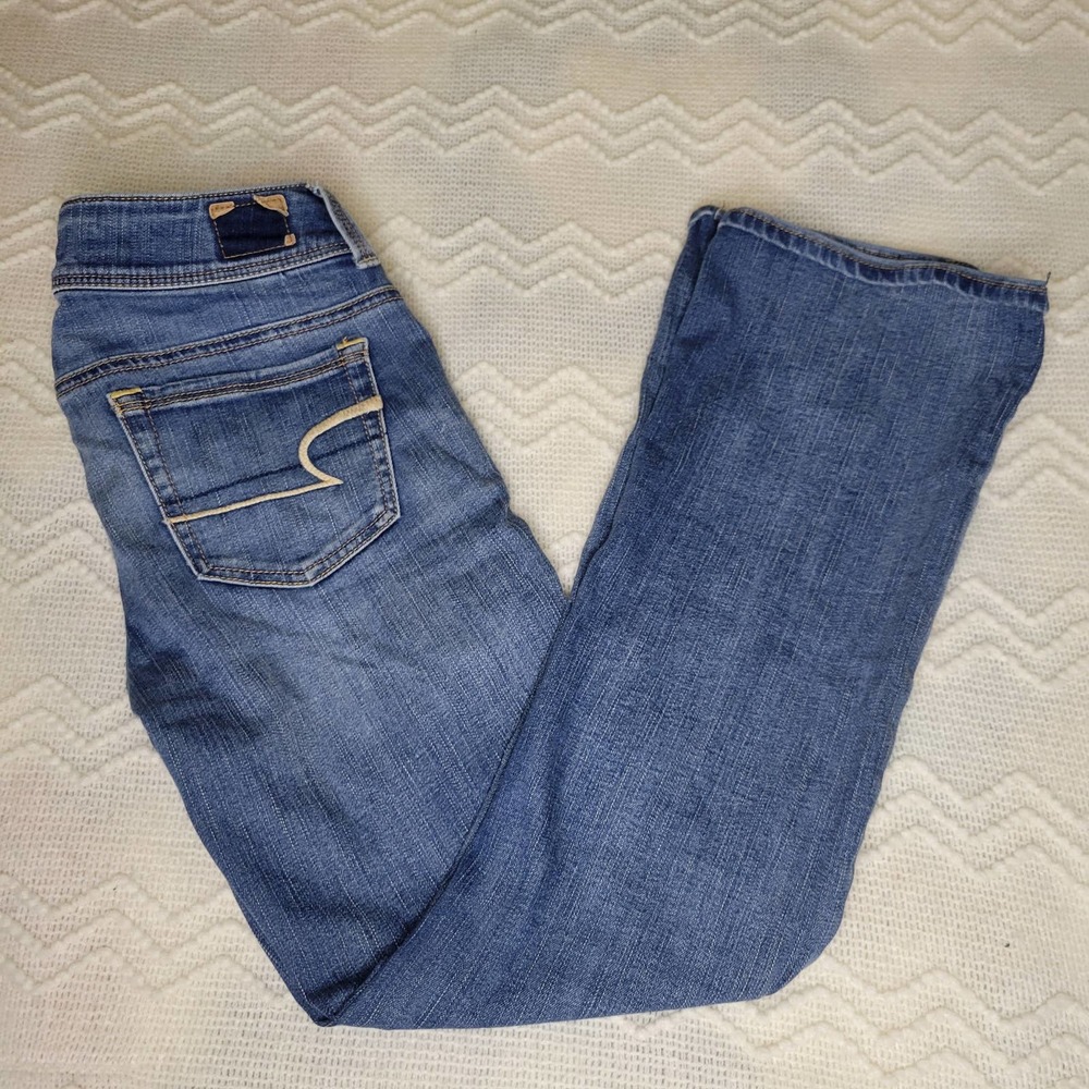 American Eagle Kick Boot Sz 4s Jeans Dark Wash